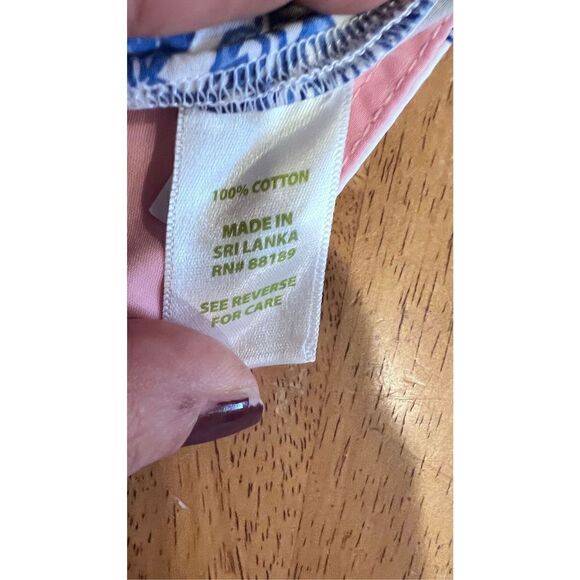 LILLY PULITZER BLUE SEA SHELL SCALLOPED TRIM SHORTS WOMENS SIZE 00 - Picture 9 of 9